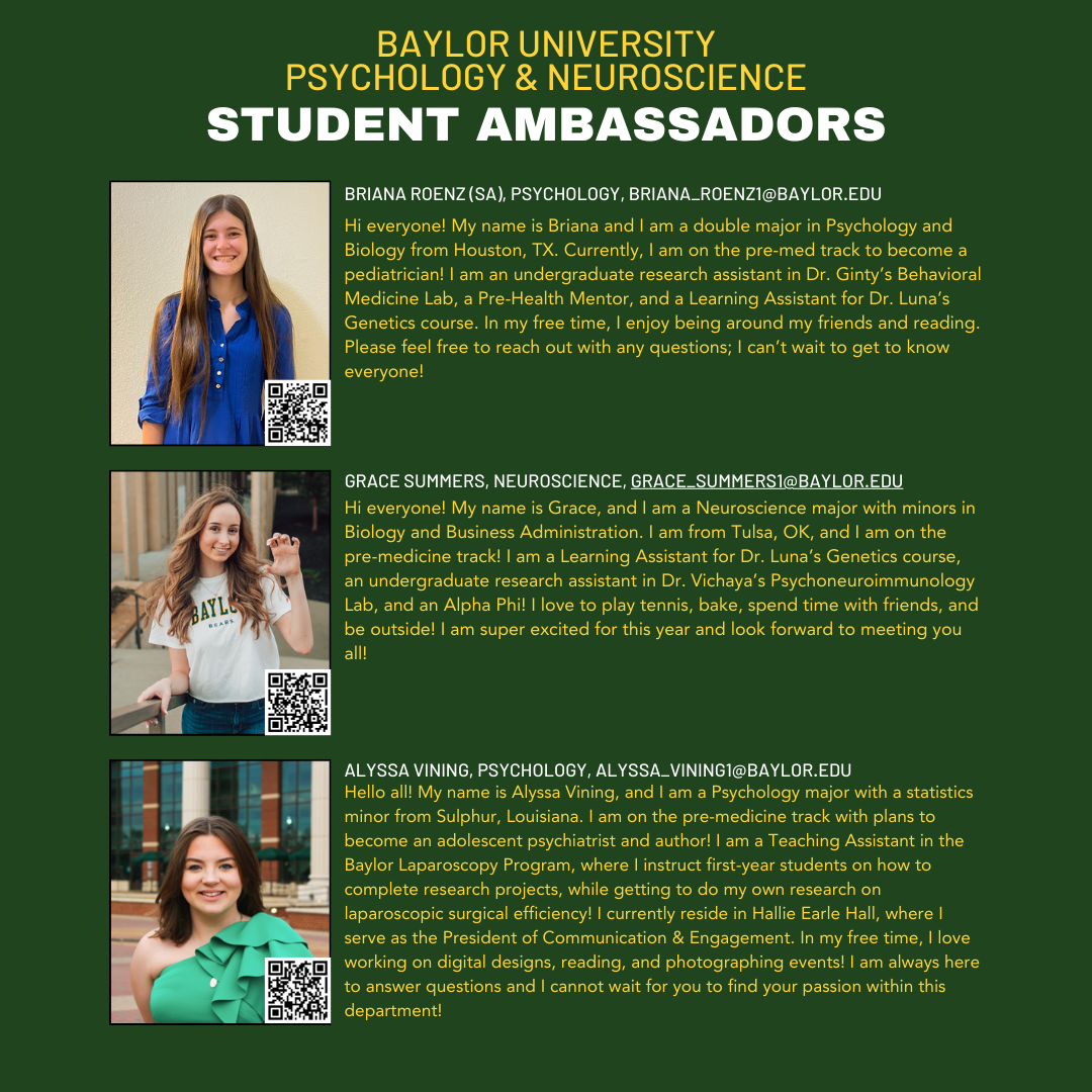 Student Ambassadors 